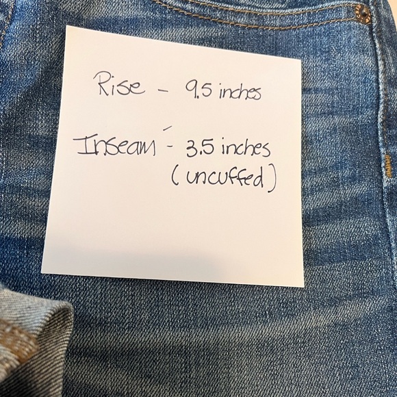 J Crew midrise denim cutoff jean shorts women’s size 24 medium wash - Picture 8 of 8